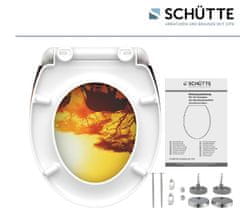 Schütte WC sedátko AFRICA | Duroplast, Soft Close s automatickým klesáním