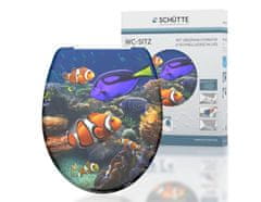 Schütte WC sedátko SEA LIFE | Duroplast, Soft Close s automatickým klesáním a rychloupínáním