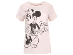 Disney Béžovo-čierne dámske pyžamo s leopardím vzorom Minnie Mouse DISNEY S