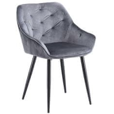 Halmar Jedálenská stolička K487 - sivá / čierna