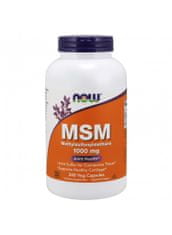 NOW Foods MSM (Methylsulfonylmetán), 1000 mg, 240 rastlinných kapsúl