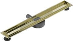 Mexen Flat 360 slim podlahový žľab otočný 50, zlatý (1540050)