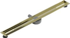 Mexen Flat 360 slim podlahový žľab otočný 90, zlatý (1540090)
