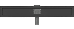 Mexen Flat 360 slim podlahový žľab otočný 60, čierny (1740060)