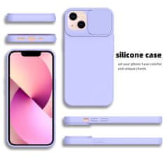 MobilMajak Obal / kryt na Apple IPHONE 14 fialový - SLIDE Case