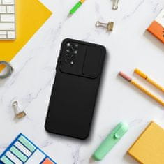 MobilMajak Obal / kryt na XIAOMI Redmi NOTE 9 čierny - SLIDE Case