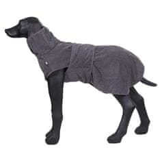 RUKKA PETS Župan pre psa Micro bathrobe graphite L