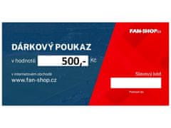 Fan-shop Tištěný dárkový poukaz 500,- Kč