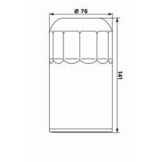 MIW Olejový filter HD17003 (alt. HF173C)