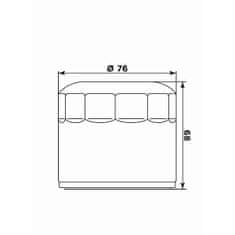 MIW Olejový filter HD17002 (alt. HF172C)