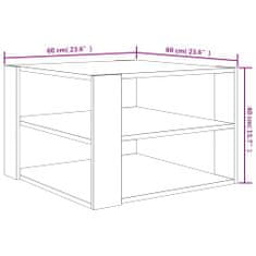 Vidaxl Konferenčný stolík sivý sonoma 60x60x40 cm spracované drevo