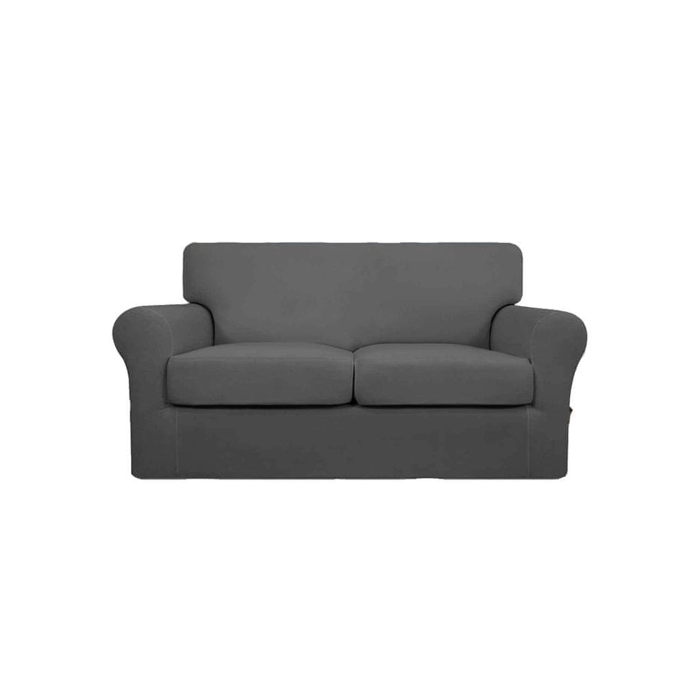 VivoVita Stretch&Sit Sofa – Naťahovací poťah na pohovku - DVOJMIESTNA, sivá