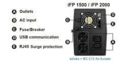 FSP UPS iFP 1500, 1500 VA / 900 W, LCD, line interactive