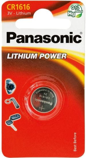 PANASONIC batérie CR-1616 1BP Li