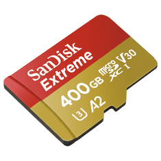 SanDisk Extreme micro SDXC 400 GB 160 MB/s A2 C10 V30 UHS-I U3, adaptér, NÁHRADA 121588