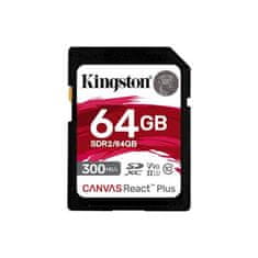 Kingston Canvas React Plus/SDXC/64GB/UHS-II U3/Class 10