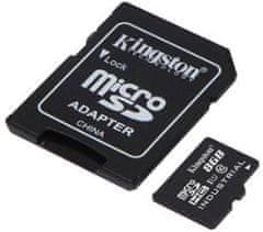 Kingston Industrial/micro SDHC/8GB/UHS-I U3 / Class 10/+ Adaptér