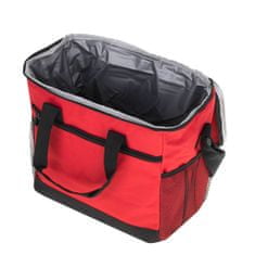 WOWO Červená termo taška na obed s izoláciou 16L - ideálna na pláž či piknik