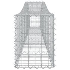 Vidaxl Oblúkový gabionový kôš 10 ks 400x30x40/60 cm pozinkované železo