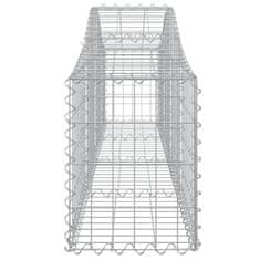 Vidaxl Oblúkový gabionový kôš 11 ks 200x30x40/60 cm pozinkované železo