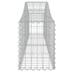 Vidaxl Oblúkový gabionový kôš 6 ks 200x30x40/60 cm pozinkované železo