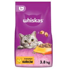 Whiskas granule kuracie pre dospelé mačky 3,8 kg