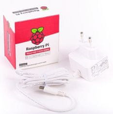 RASPBERRY Zdroj napájací adaptér 3A pre Rpi 4, biely