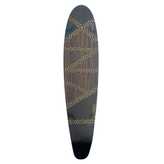 Switch Boards Deck longboardboardový Switch Lynx pre cruising, pumping a carving 97cm, pintail, 3D grafik, PU sidewalls