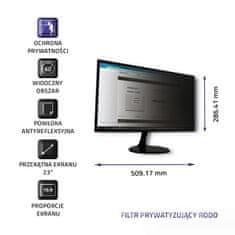 Qoltec Privacy Filter RODO 23" | 16:9