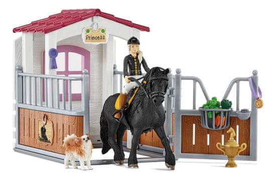 Schleich 42437 Stajňa s koňom klubová, Tori + Princess