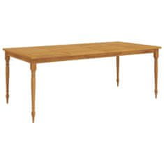 Petromila vidaXL Batavia stôl 200x100x75 cm tíkové masívne drevo