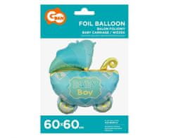 GoDan Fóliový balón kočík Baby Boy 60cm