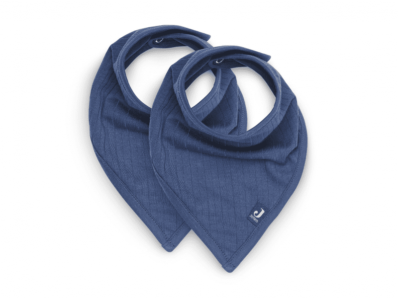 Jollein Podbradník bandana 2 ks Jeans Blue