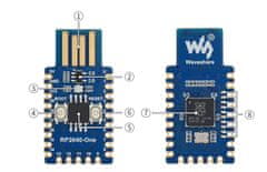 Waveshare RP2040 - jedna doska mikrokontroléra kompatibilná s Raspberry Pi Pico