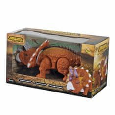 Rappa Dinosaurus chodiaci so zvukom a svetlom - Triceratops