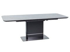 MôjNábytok Rozkladací jedálenský stôl PALLAS CERAMIC | sivý efekt mramoru