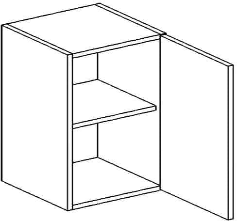 CASARREDO W60P horná skrinka jednodverová NORA hruška