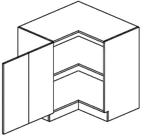 CASARREDO DRPL dolná skrinka rohová GOBI 90x90 cm