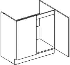 CASARREDO D80ZL dolná skrinka pod drez GOBI