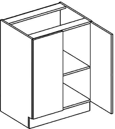 CASARREDO D60 dolná skrinka dvojdverová MERCURY Zebra