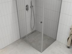 Mexen Roma, sprchovací kút 115 (dvere) x 100 (stena) cm, 6mm číre sklo, chrómový profil, 854-115-100-01-00