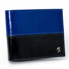 Rovicky horizontálna dvojfarebná skladacia kožená peňaženka