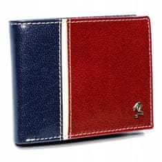 Rovicky Horizontálna dvojfarebná pánska peňaženka, prírodná RFID koža