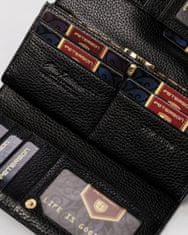 Peterson Veľká, kožená dámska peňaženka so zapínaním na patentku