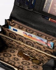 Peterson Veľká, kožená dámska peňaženka so zapínaním na patentku
