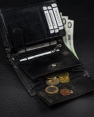 Rovicky Rozšírená, vertikálna pánska peňaženka bez zapínania z prírodnej kože