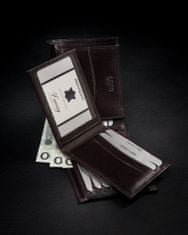 Rovicky Pánska peňaženka z prírodnej lícovej kože s odnímateľným držiakom na karty