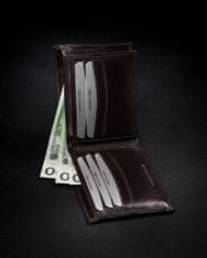 Rovicky Pánska peňaženka z prírodnej lícovej kože s odnímateľným držiakom na karty