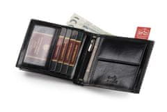 Peterson Pánska peňaženka z lesklej prírodnej kože