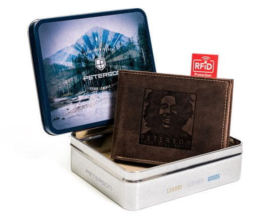 Peterson Pánska peňaženka s vyrazeným obrázkom Bob Marley